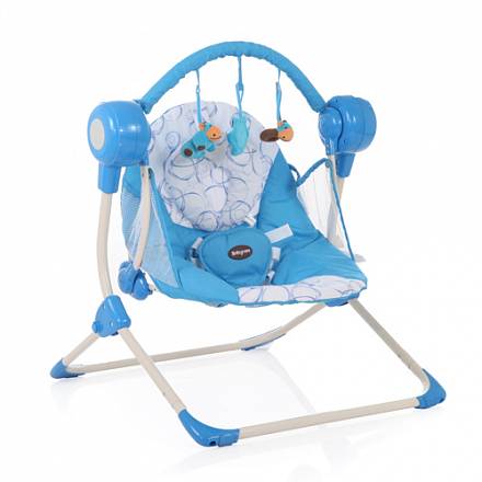 Кресло-качели Baby Care Balancelle с пультом ДУ, blue  